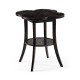 Quatrefoil Lamp Table in Dark Ale