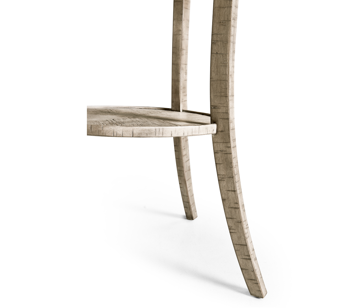 Quatrefoil Lamp Table in Rustic Grey