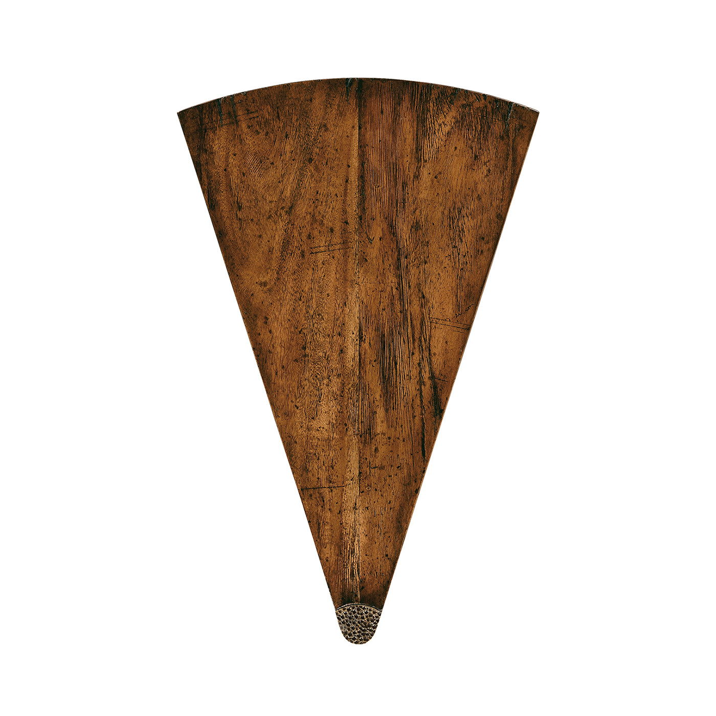 Country Walnut Semicircular Retracting Side Table