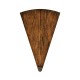 Country Walnut Semicircular Retracting Side Table