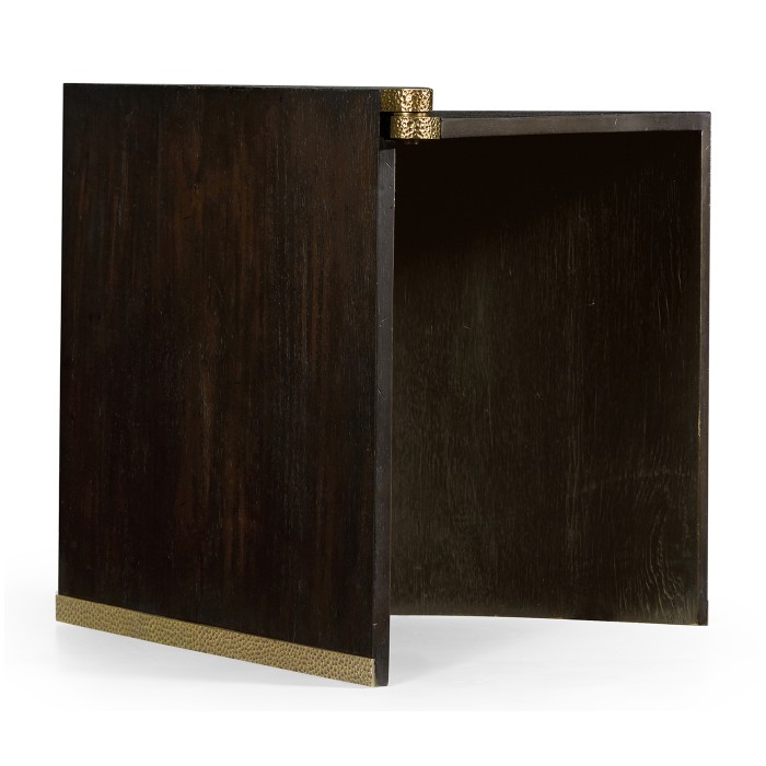 Dark Ale Semicircular Retracting Side Table