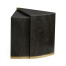 Dark Ale Semicircular Retracting Side Table