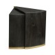 Dark Ale Semicircular Retracting Side Table