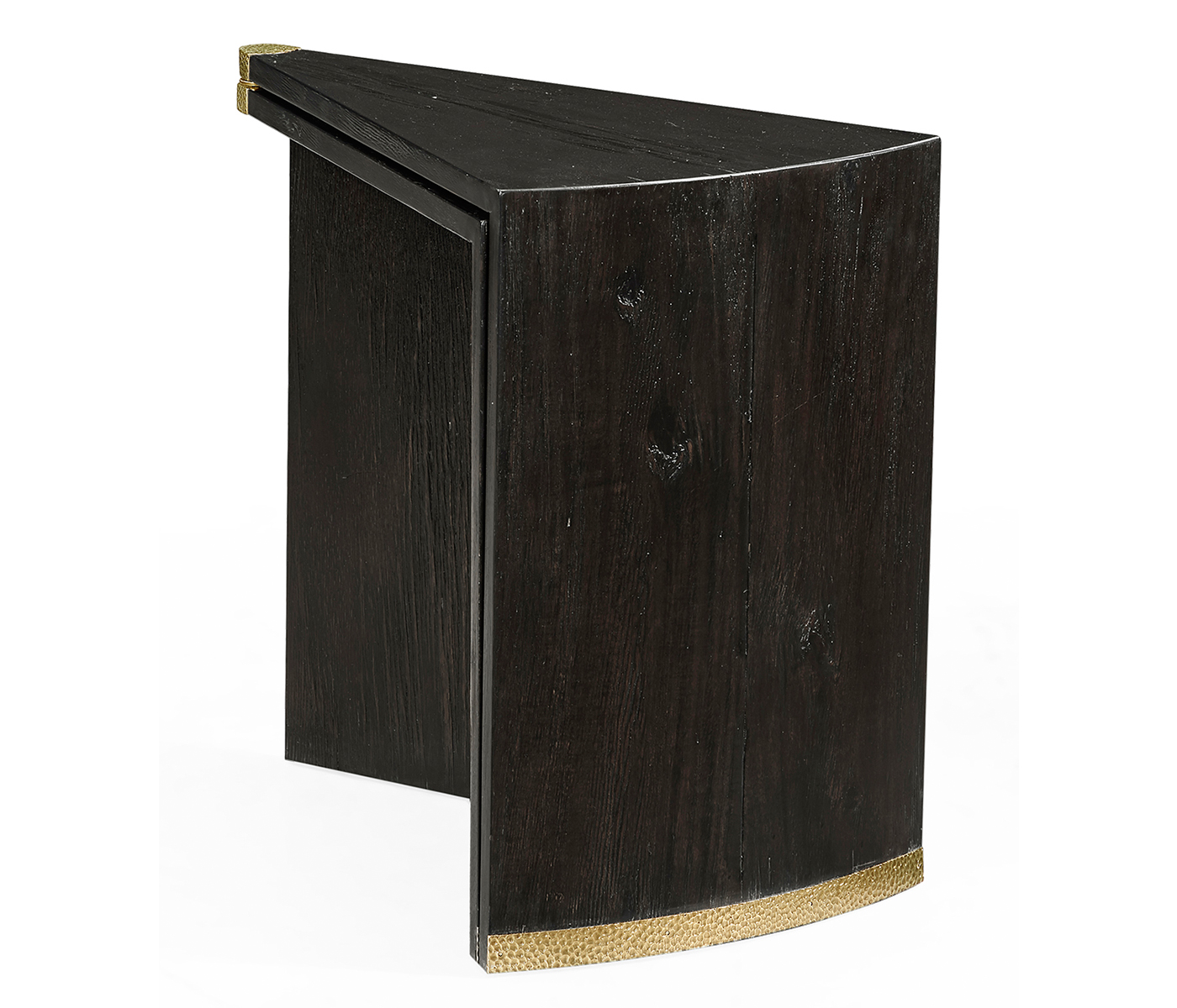 Dark Ale Semicircular Retracting Side Table