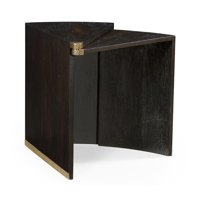 Dark Ale Semicircular Retracting Side Table