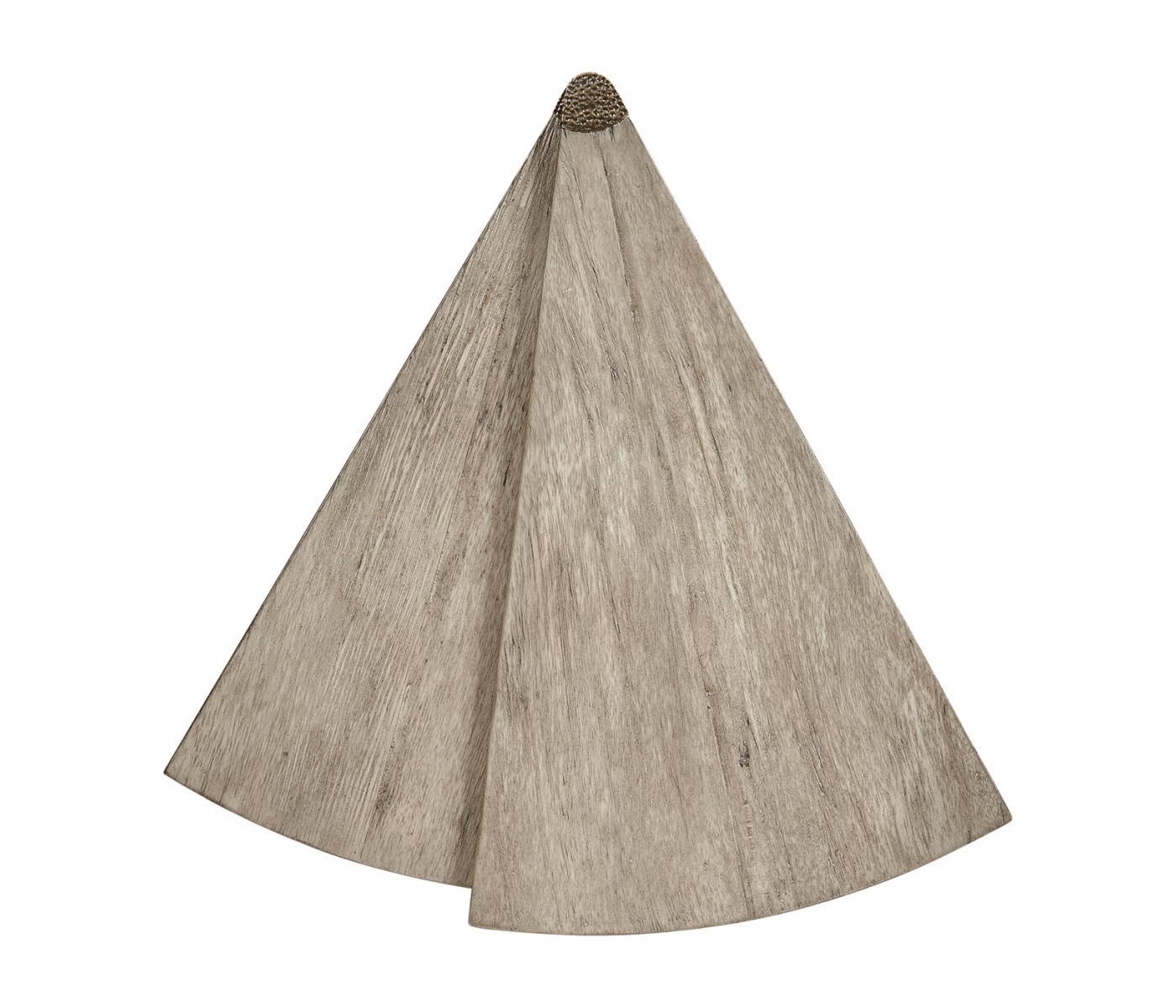 Rustic Grey Simicircular Retracting Side Table