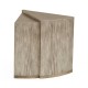Rustic Grey Simicircular Retracting Side Table