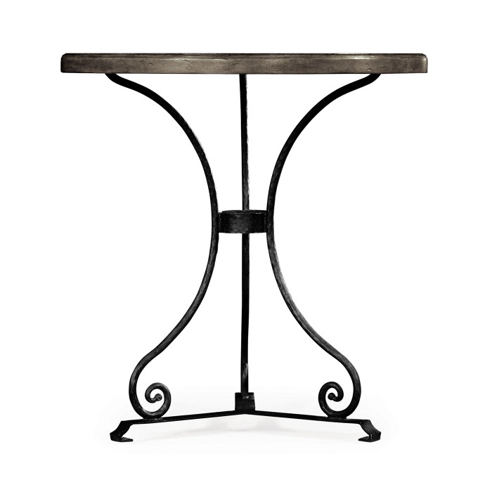Antique Dark Grey Style Parquet Table