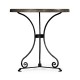 Antique Dark Grey Style Parquet Table