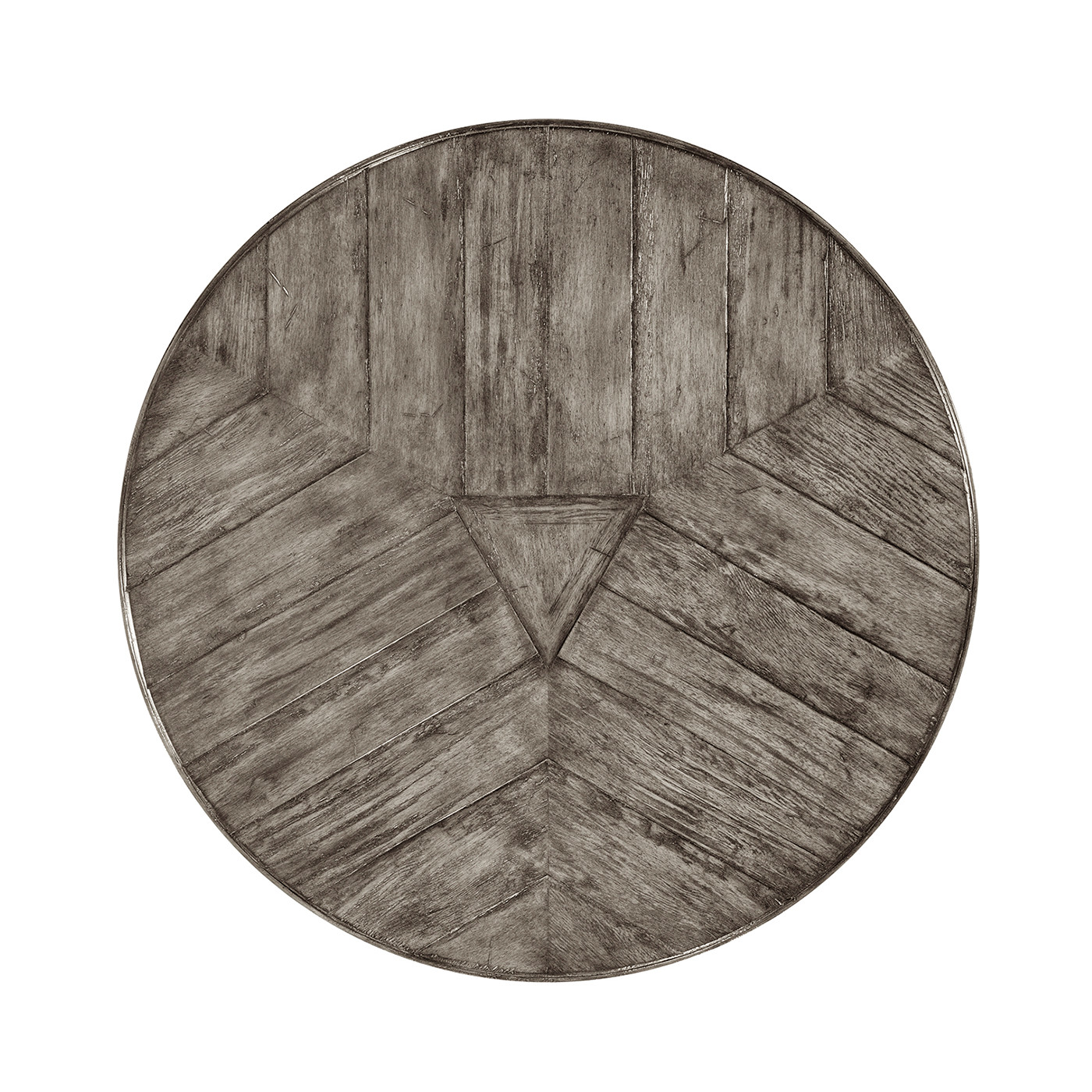 Antique Dark Grey Style Parquet Table
