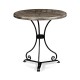 Antique Dark Grey Style Parquet Table
