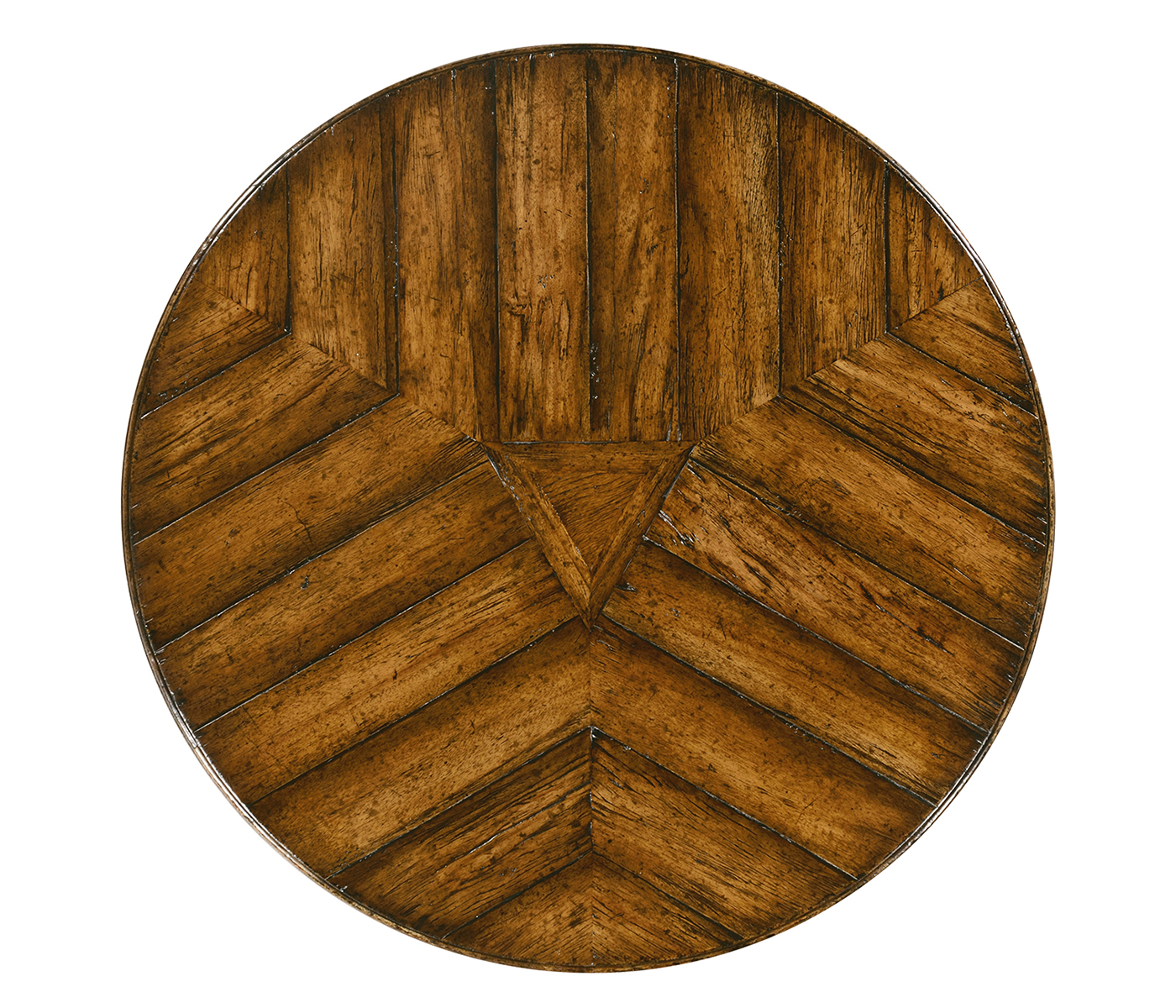 Country Walnut Style Parquet Table