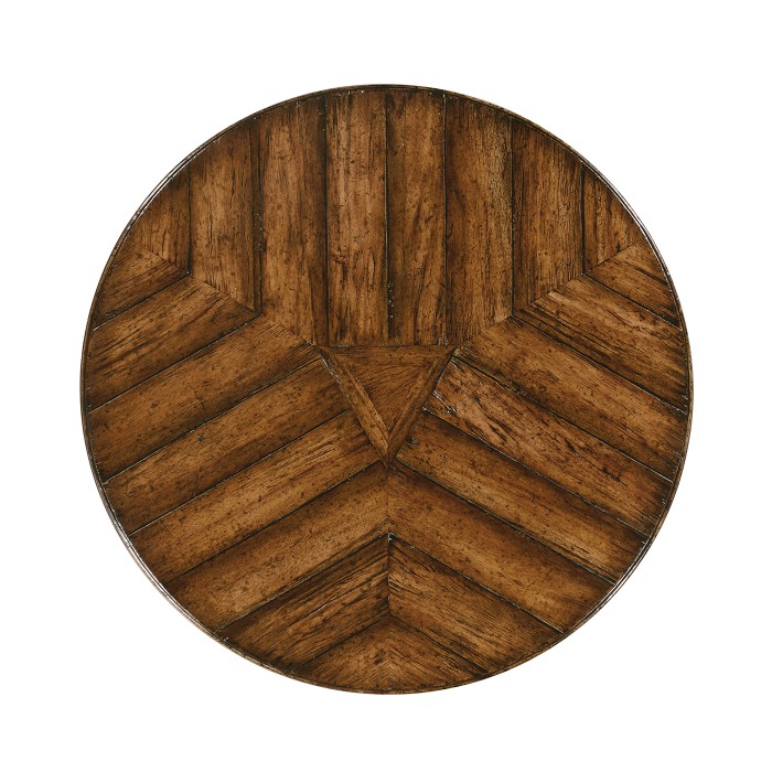 Country Walnut Style Parquet Table