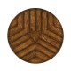 Country Walnut Style Parquet Table