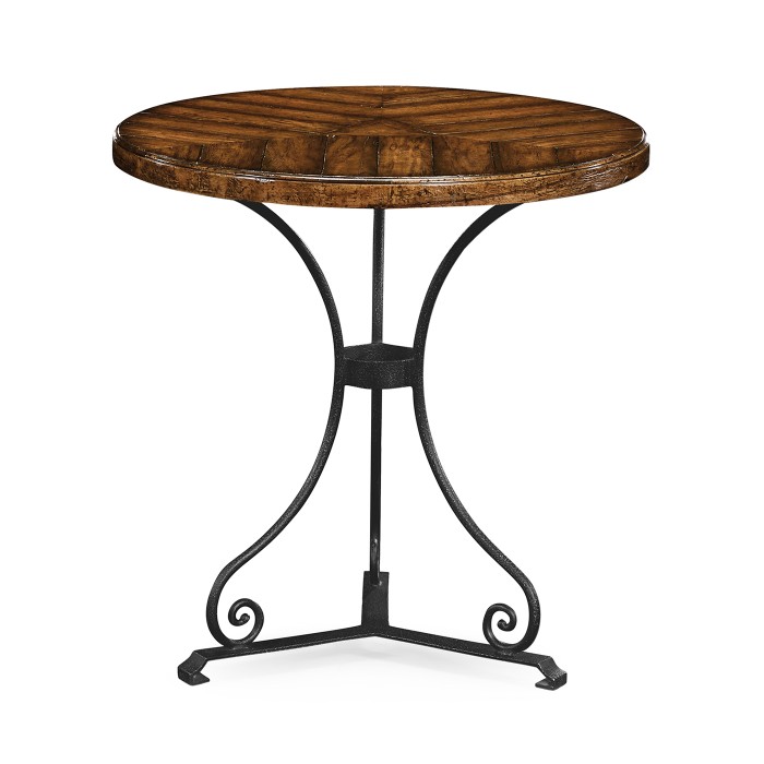 Country Walnut Style Parquet Table