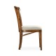Casual Slat Upholstered Side Chair