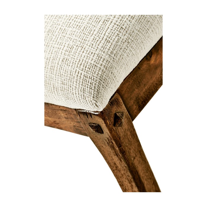Casual Slat Upholstered Side Chair