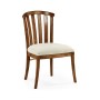 Casual Slat Upholstered Side Chair