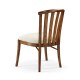 Casual Slat Upholstered Side Chair