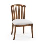 Casual Slat Upholstered Side Chair