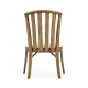 Casual Slat Upholstered Side Chair