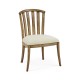 Casual Slat Upholstered Side Chair