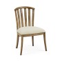 Casual Slat Upholstered Side Chair