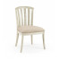 Casual Slat Upholstered Side Chair