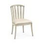 Casual Slat Upholstered Side Chair