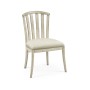 Casual Slat Upholstered Side Chair
