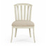 Casual Slat Upholstered Side Chair