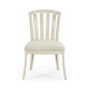 Casual Slat Upholstered Side Chair