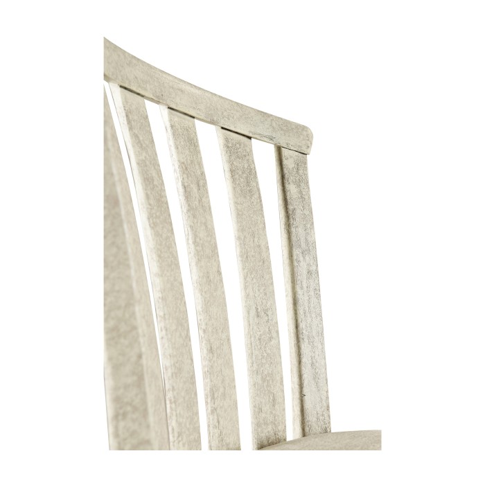 Casual Slat Upholstered Side Chair