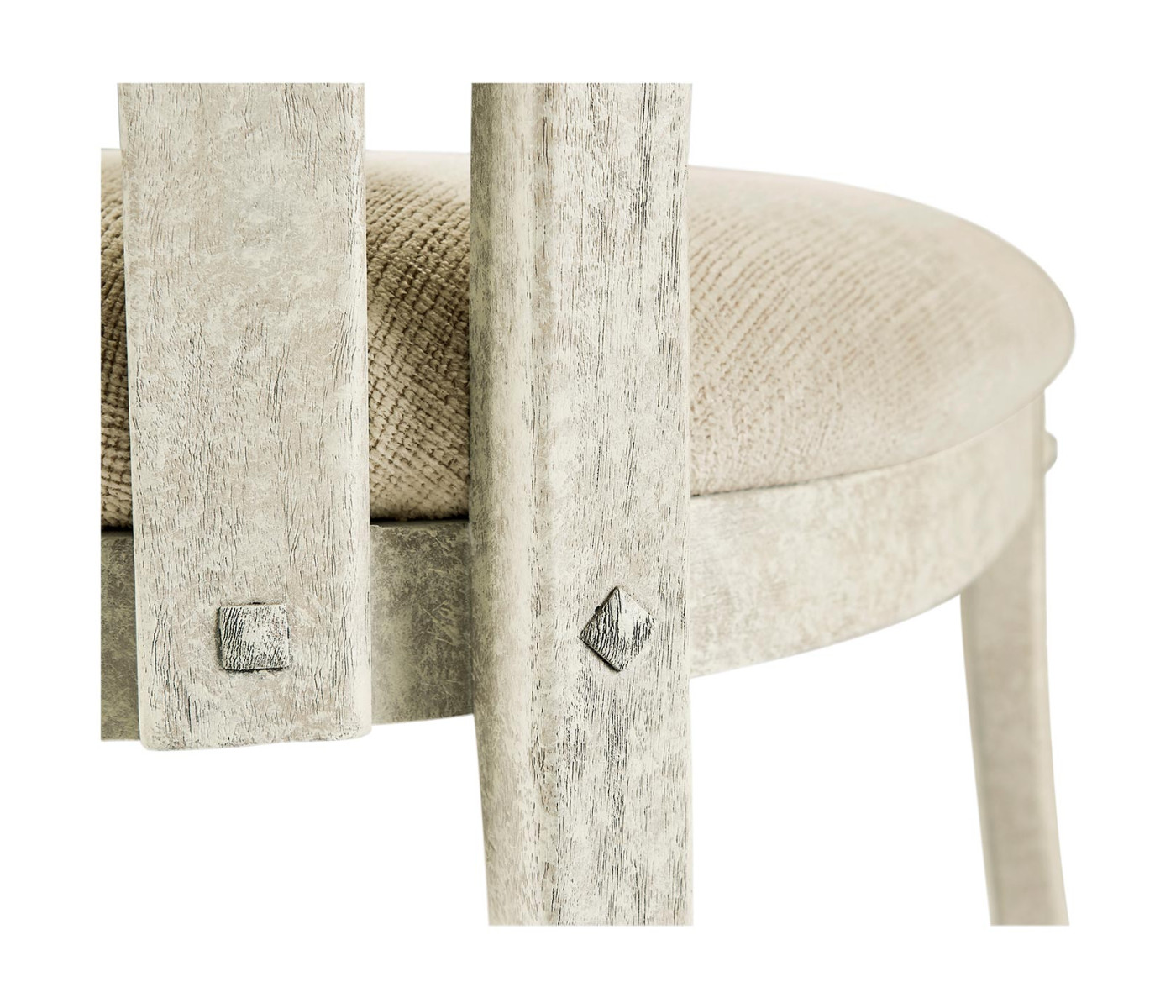 Casual Slat Upholstered Side Chair