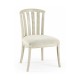 Casual Slat Upholstered Side Chair