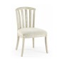 Casual Slat Upholstered Side Chair