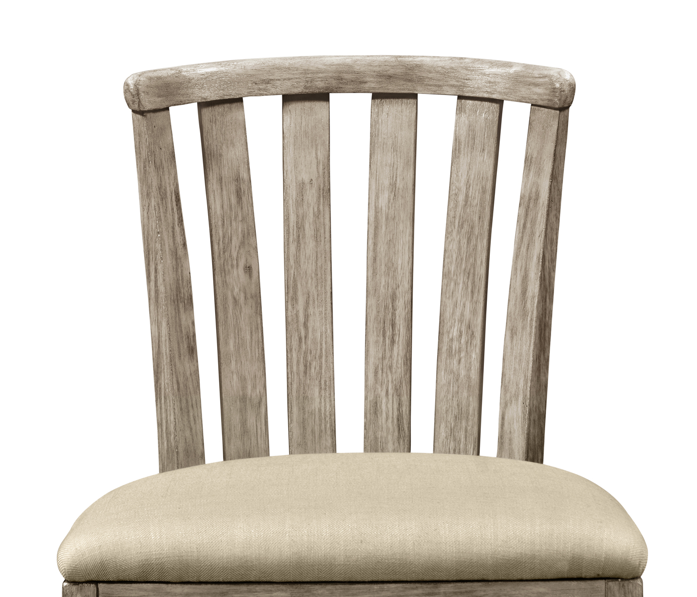 Casual Slat Upholstered Side Chair