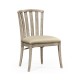 Casual Slat Upholstered Side Chair