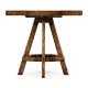 Country Walnut Side Table with Octagonal Top