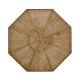 Light & Dark Driftwood Side Table with Octagonal Top