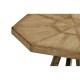 Light & Dark Driftwood Side Table with Octagonal Top