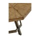 Light & Dark Driftwood Side Table with Octagonal Top