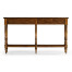 Country Walnut Parquet Double Console Table