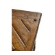 Country Walnut Parquet Double Console Table