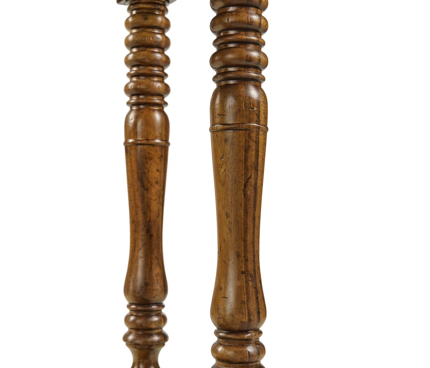 Country Walnut Parquet Double Console Table