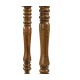 Country Walnut Parquet Double Console Table