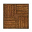 Country Walnut Parquet Square Lamp Table with Contrast Inlay
