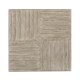 Rustic Grey Parquet Square Lamp Table with Contrast Inlay