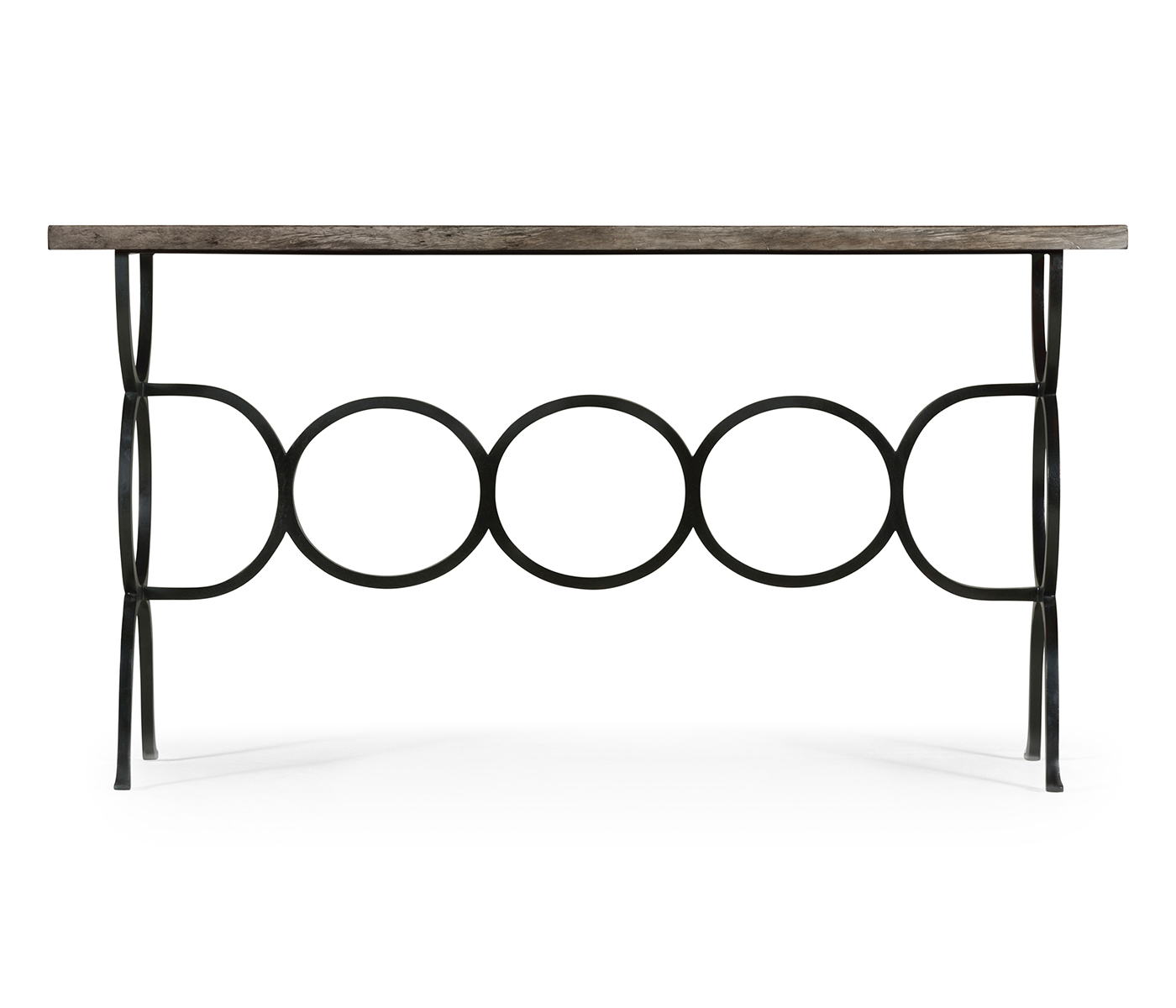 Casual Console Table with Iron Base