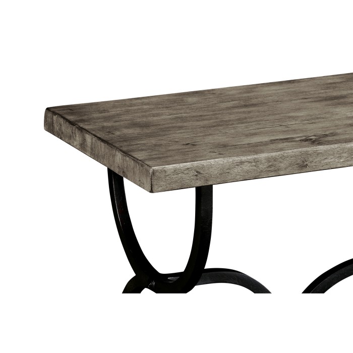 Casual Console Table with Iron Base